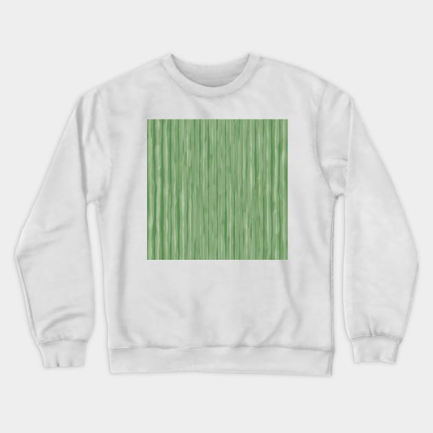 Green vertical stripes Crewneck Sweatshirt by marufemia